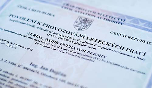vyřízení povolení k létání a licence k leteckým pracím